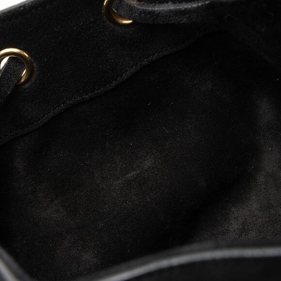 Saint Laurent Suede Fringe Emmanuelle Medium Bucket Bag - Picture 15 of 15